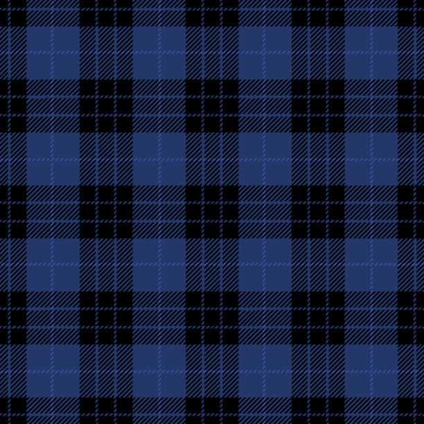 蓝格子无缝图案设计图片下载