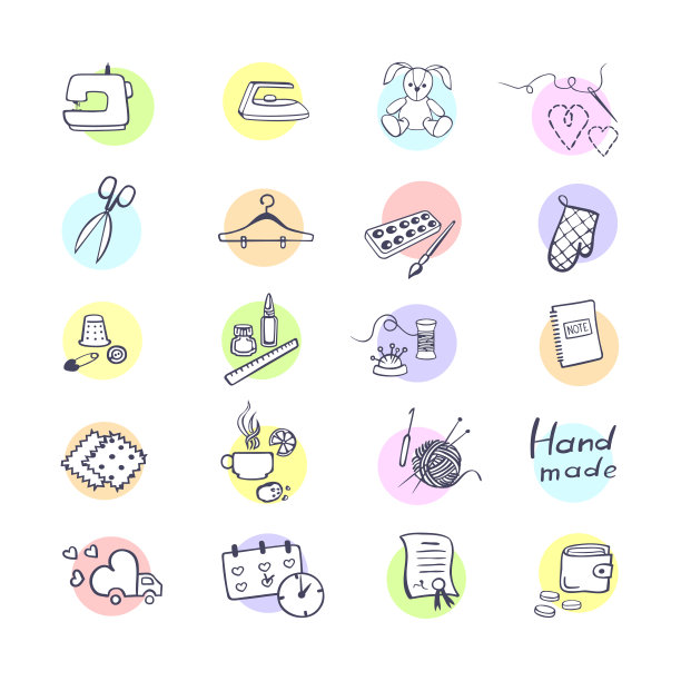 彩色设置轮廓图标图片下载