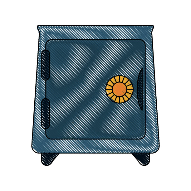 保险箱孤立的象征图片下载