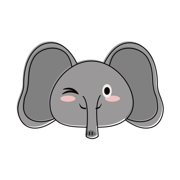 小象卡通图片下载
