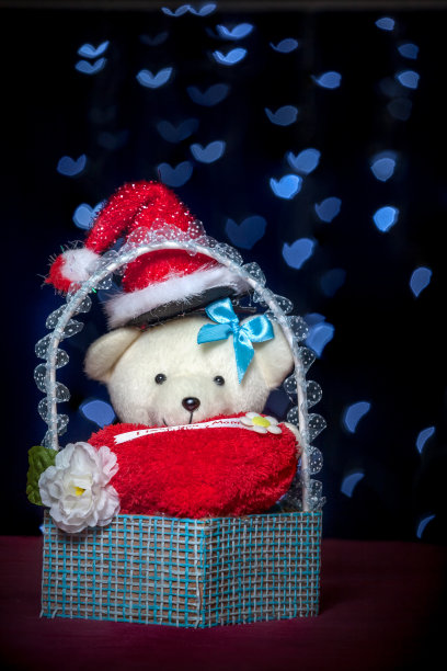 泰迪熊是圣诞节的心情图片下载