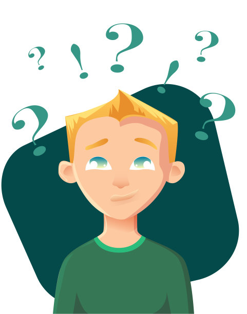 问男孩。儿童问题，压力和社会适应。平面向量插图图片下载