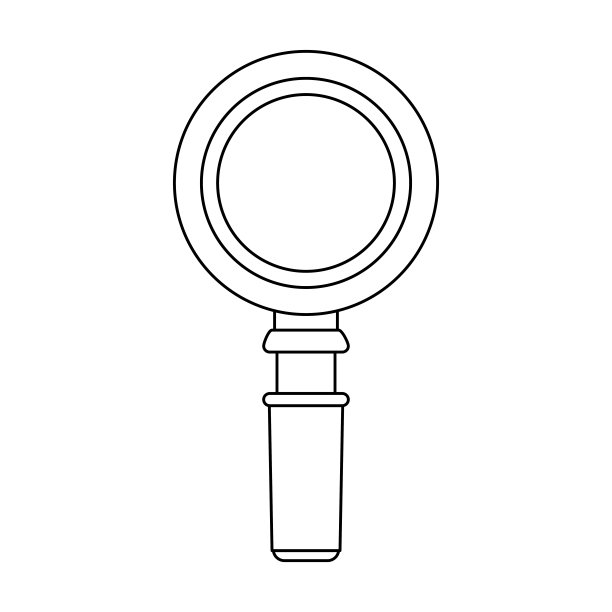 放大镜符号图片下载