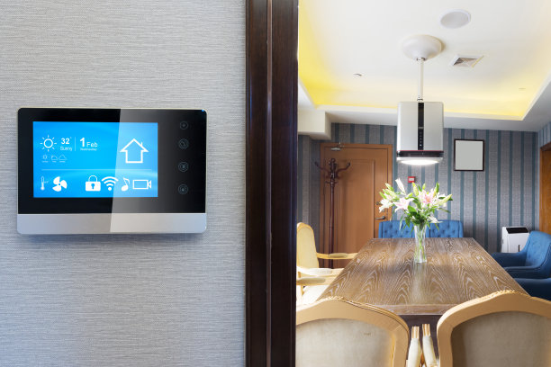 智能屏幕，智能家居，现代咖啡馆图片下载