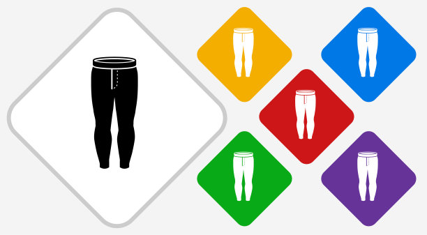 打底裤颜色钻石矢量图标图片下载