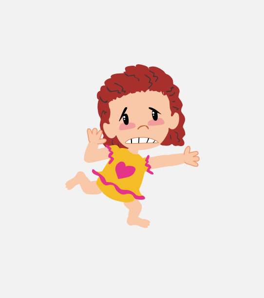 穿泳衣的白人女孩惊慌失措。图片下载