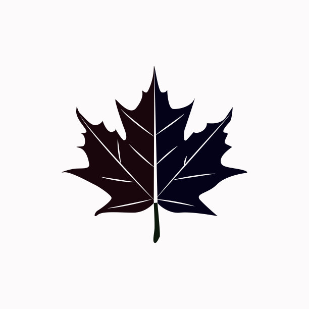 枫叶矢量图标。图片下载