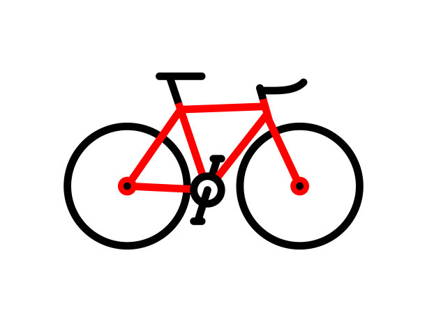 红色的自行车图片下载