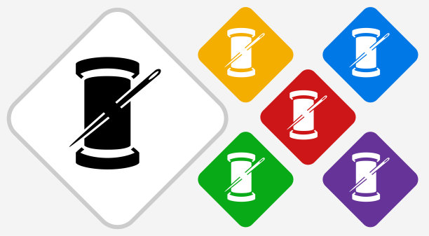 滚动的线颜色钻石矢量图标图片下载