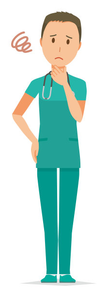 一位戴着绿色磨砂膏的男医生有麻烦了图片下载