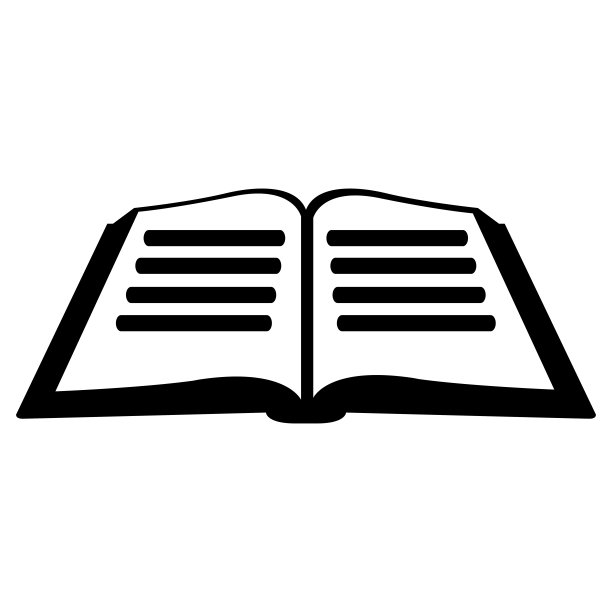 孤立的书轮廓图片下载