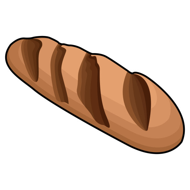 孤立的面包草图图片下载