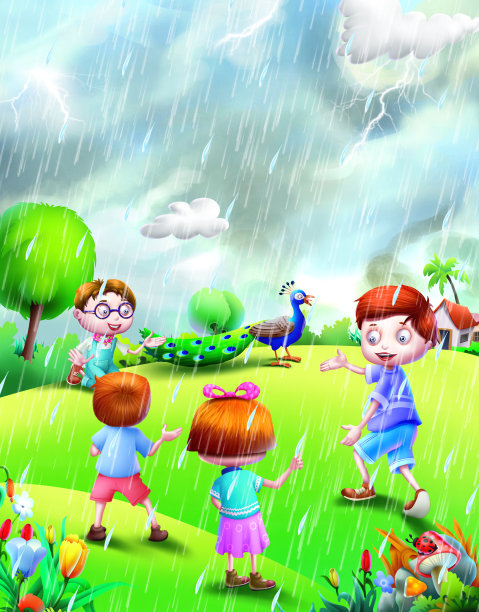 雨的韵律素材图片