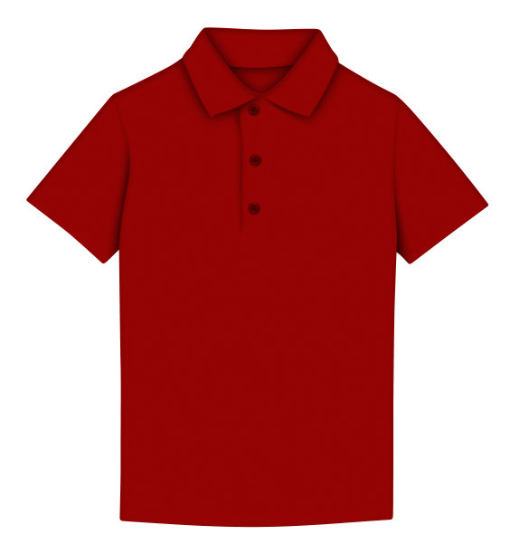 t恤马球-红色图片下载