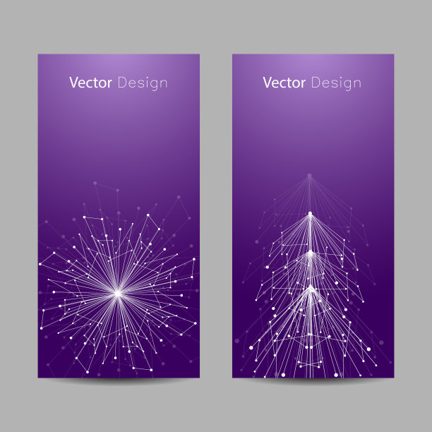 一套垂直横幅。图片下载