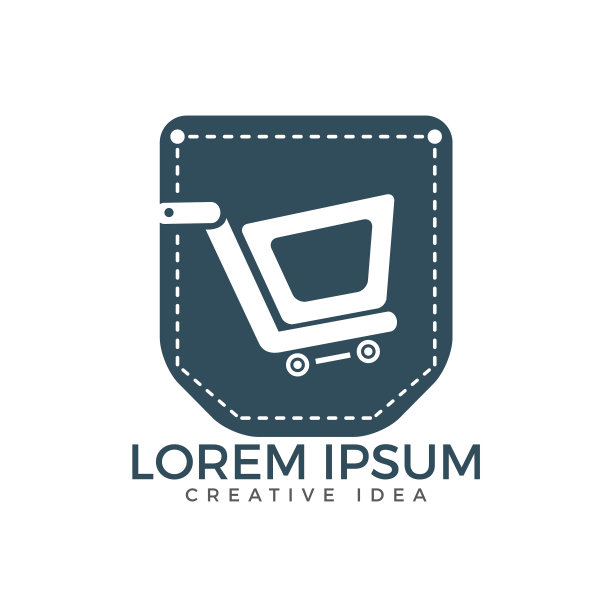 口袋和购物车矢量设计。图片下载