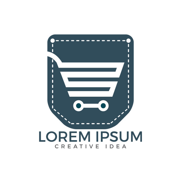口袋和购物车矢量设计。图片下载