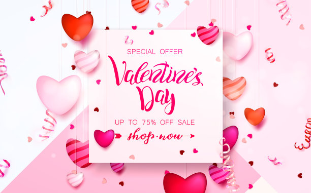 节日快乐:情人节2月14日，母亲节或妇女节3月8日的背景图片下载