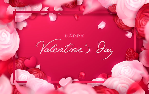 节日快乐:情人节2月14日，母亲节或妇女节3月8日的背景图片下载