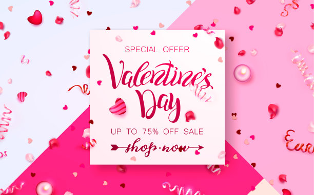 节日快乐:情人节2月14日，母亲节或妇女节3月8日的背景图片下载