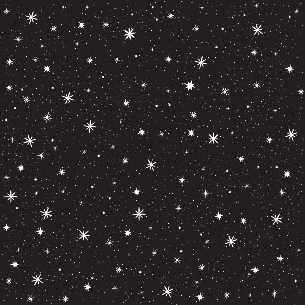 无缝模式背景与夜空和星星图片下载