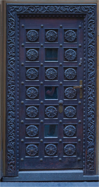 布拉格的一扇旧门图片下载