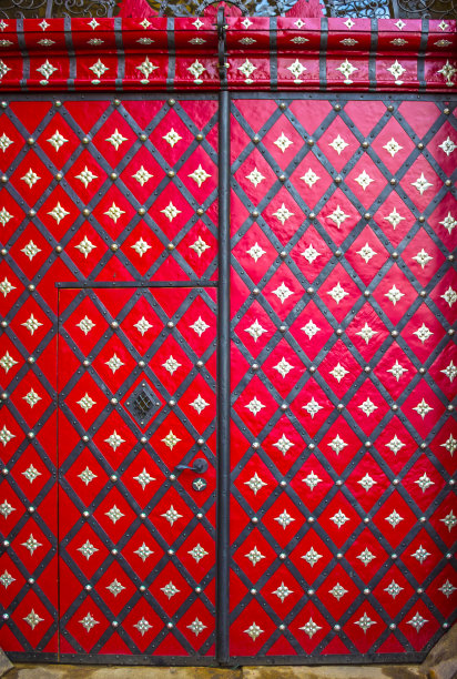 布拉格的一扇旧门图片下载