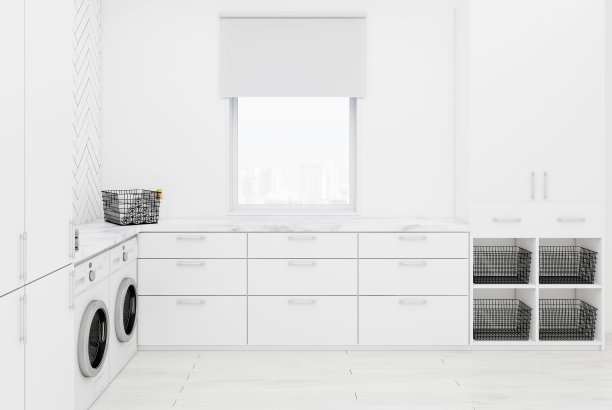 白色卫生间内饰，侧面图片下载