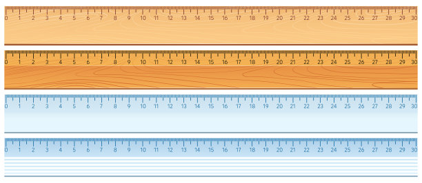 四种设计的尺子图片下载