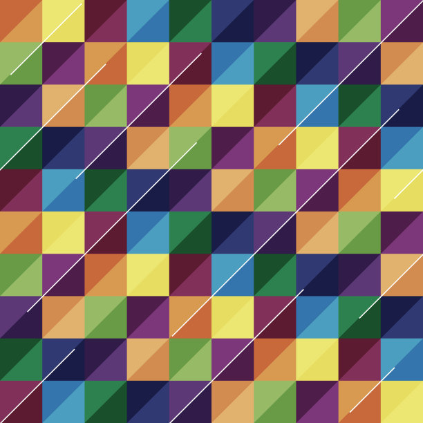 抽象的几何背景与正方形和线图片下载