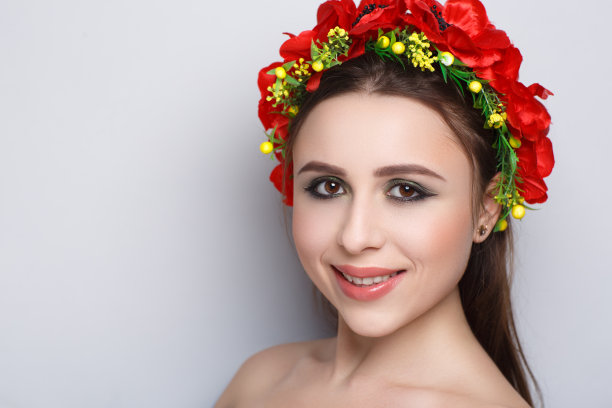 美丽的女孩脸女人图片下载