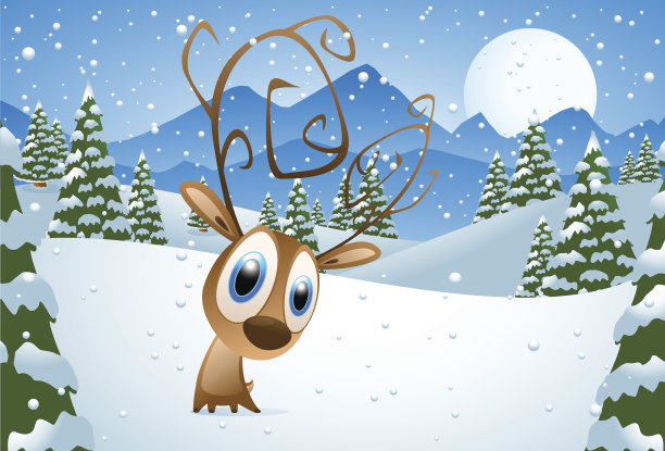 驯鹿卡通图片下载