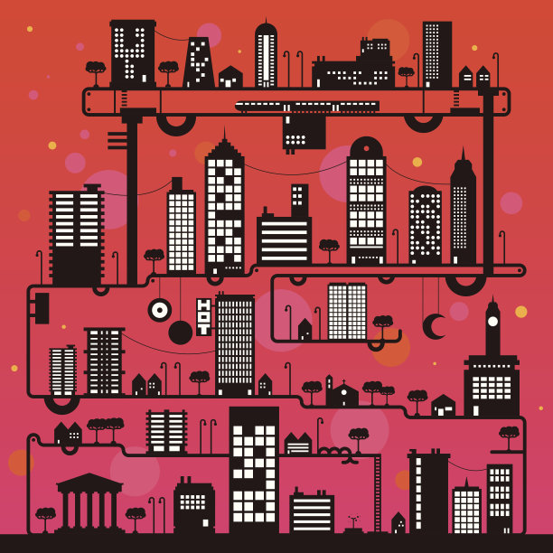 疯狂的城市轮廓图片下载