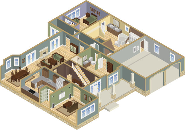 房子的平面布置图图片下载