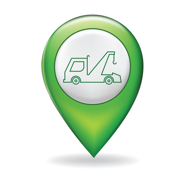 在地图上的细线图标指针引脚-运输图片下载