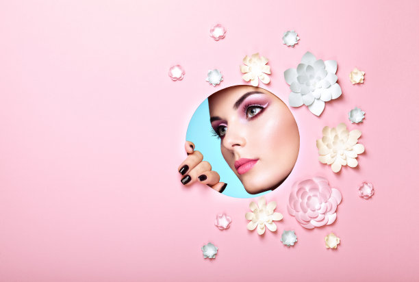 概念美女肖像美丽的年轻女子图片下载