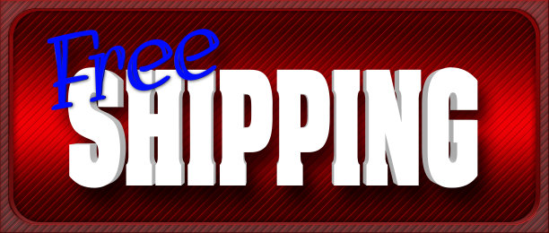 库存插图-免运费，3D插图，孤立的红色背景。图片下载