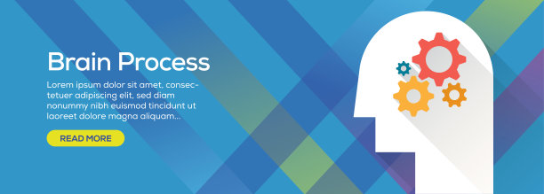 大脑过程网络横幅图片下载
