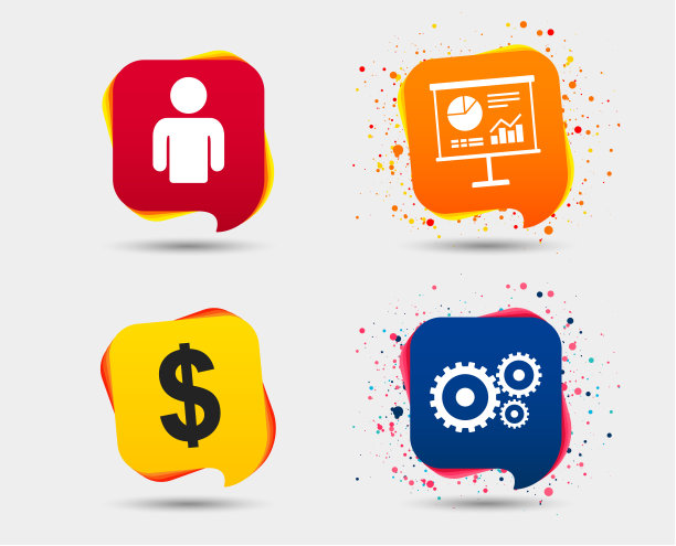 业务的迹象。人和展示板。图片下载