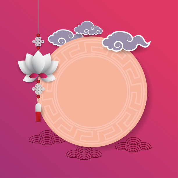中国新年背景矢量素材素材图片