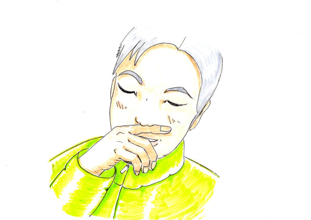 白色背景下的女人肖像图片下载