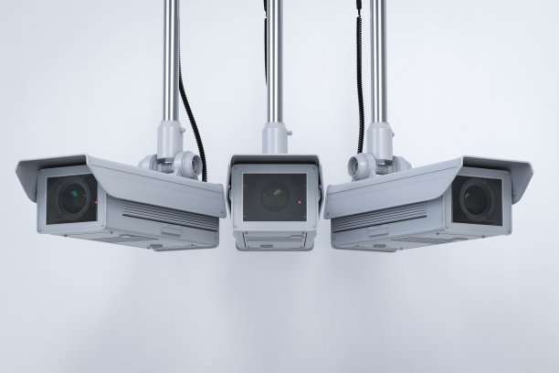 天花板上的安全摄像头图片下载