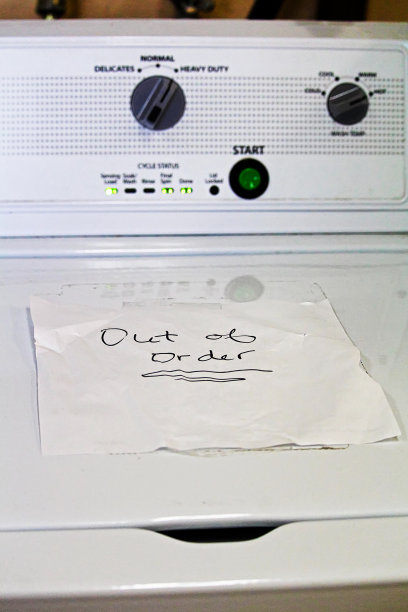 洗衣机上的“故障”标志图片下载