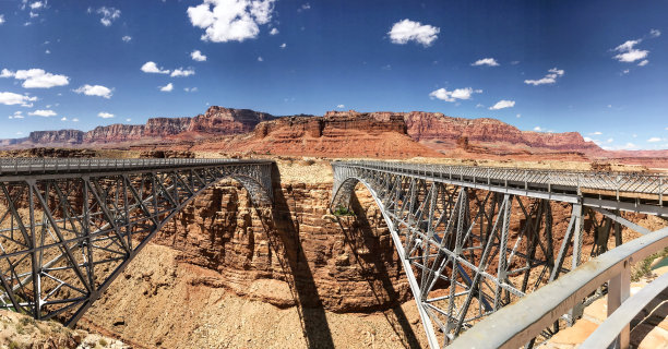 美国亚利桑那州大理石峡谷的纳瓦霍桥图片下载