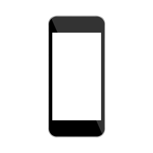 智能手机孤立在白色裁剪路径图片下载