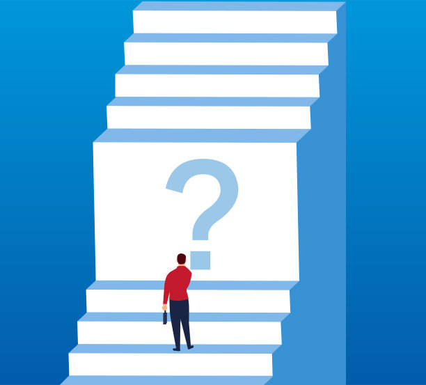 概念面临着困难的商业挑战素材图片