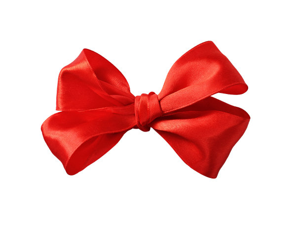 红缎带蝴蝶结图片下载
