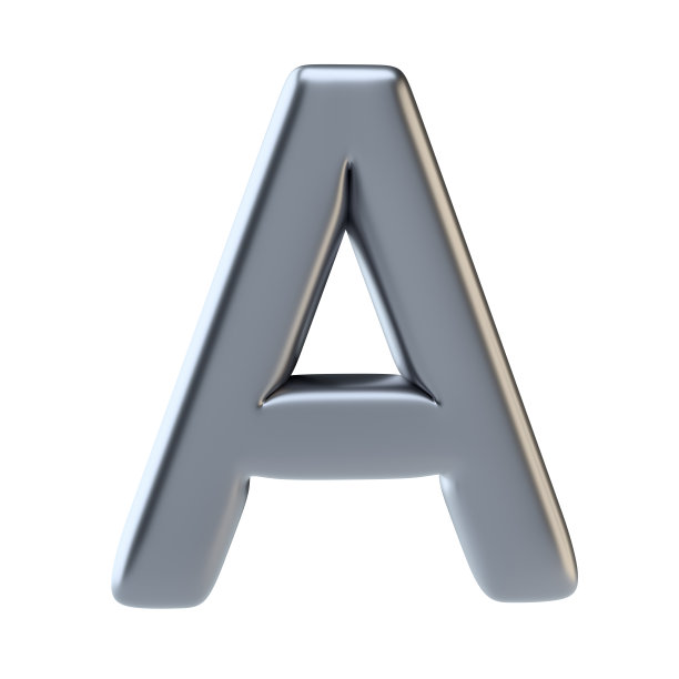 金属字母大写图片下载