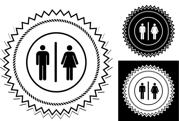 浴室的迹象。图片下载