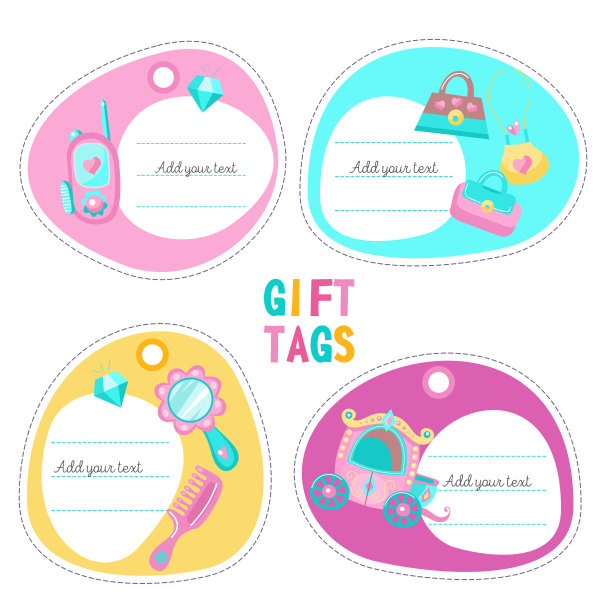 标签，带有文本位置的标签。向量的剪纸艺术。图片下载